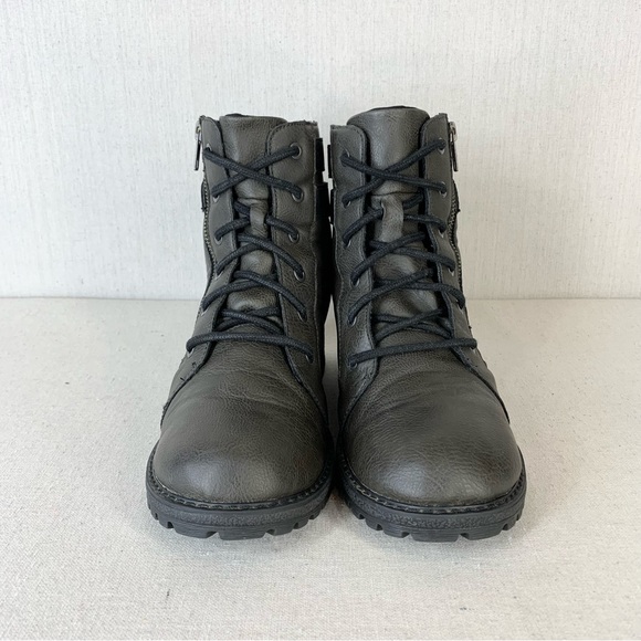 B.O.C.~Women’s ‘Godfrey’‎ Faux Leather Lug Sole Buckled Combat Boots~Sz 9.5 - Picture 5 of 12